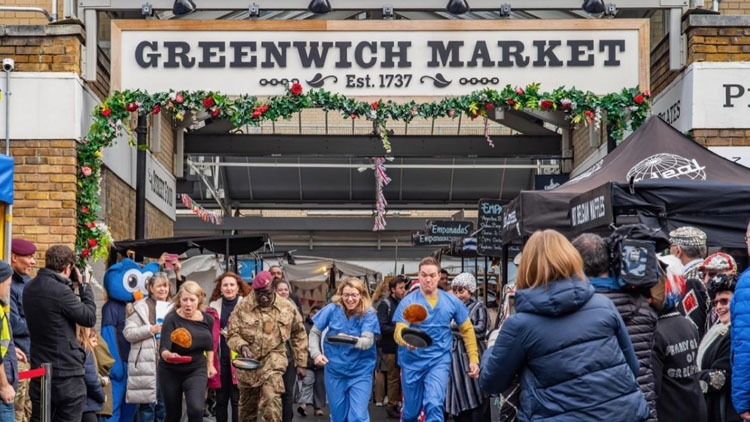 Greenwich Market Pancake Race