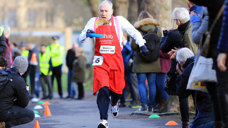 Parliamentary Pancake Race