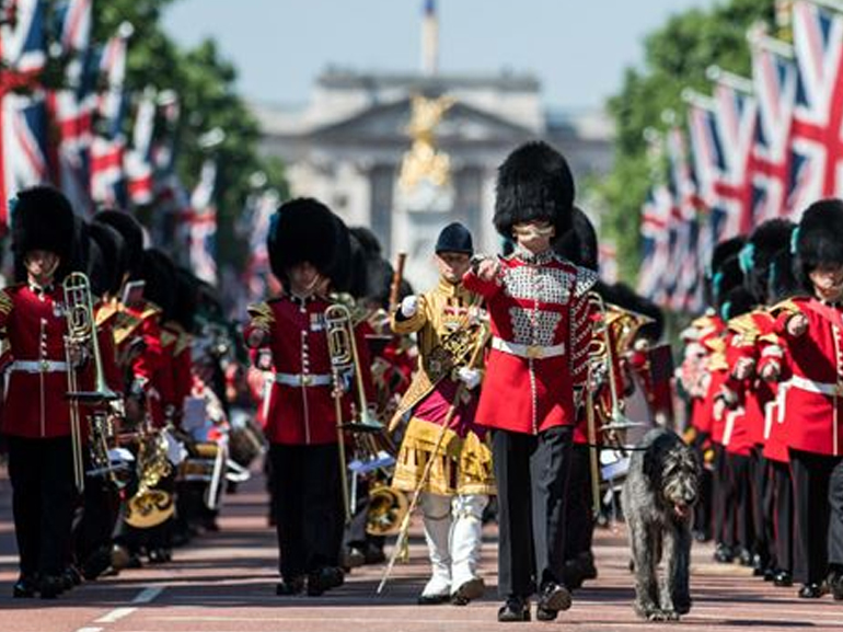 Trooping the colour